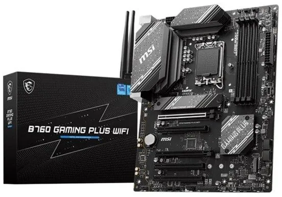 MSI B760 GAMING PLUS WIFI Moderkort - Intel B760 - Intel LGA1700-sockel - DDR5 RAM - ATX