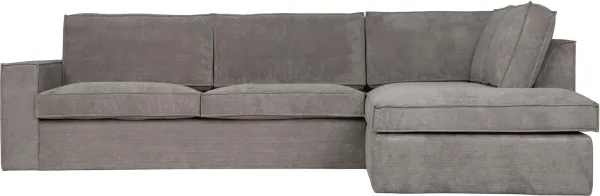 Thomas, Hörnsoffa höger, ljusgrå, H92x283x197 cm