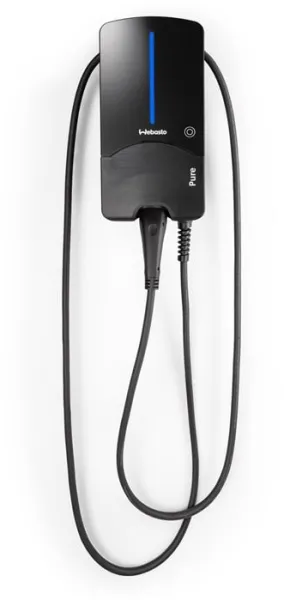 Webasto Pure Laddbox 11 kW Typ 2 Black Edition med 7 m kabel - Integrerat Typ B jordfelsbrytare