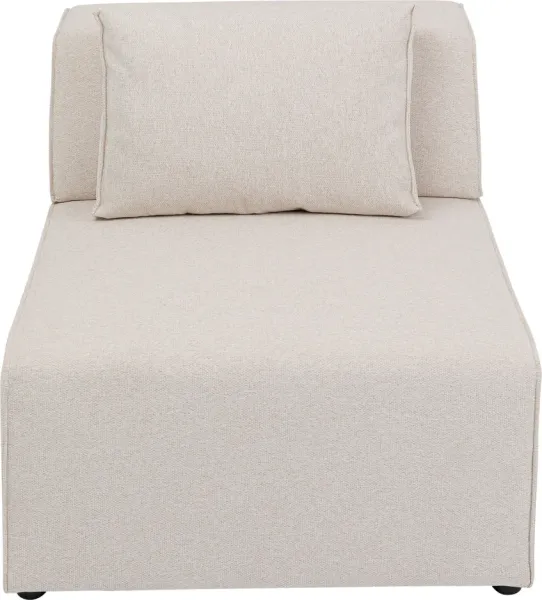 KARE DESIGN Infinity 2-Sits Elements Cream modul, 80 cm - krämfärgad polyester och polypropen